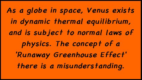 As a globe in space, Venus exists in dynamic thermal equilibrium, and is subject to normal laws of physics. The concept of a 'Runaway Greenhouse Effect' there is a misunderstanding.