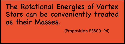 The Rotational Energies of Vortex Stars can be conveniently treated as their Masses.